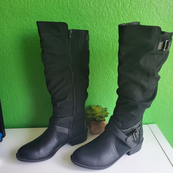 St. John's Bay Shoes - St. John's Bay black riding boots